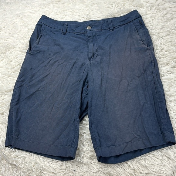 🔥$SALE$ Lululemon Commission Short Relaxed Qwick Oxford 11" Mach Blue True Navy - Picture 1 of 8